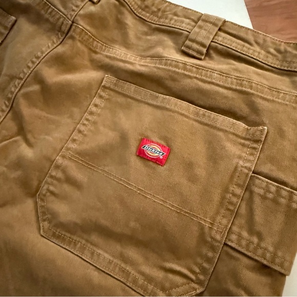 DICKIE’S Women’s Utilitycore Tan Canvas Gorpcore Workwear Carpenter Pants Grunge - Picture 8 of 8